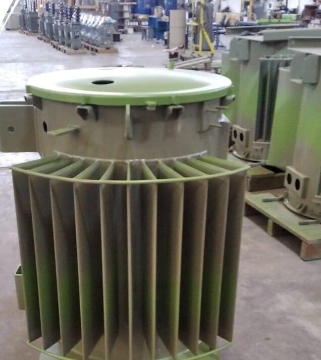 Back of our single phased transformers